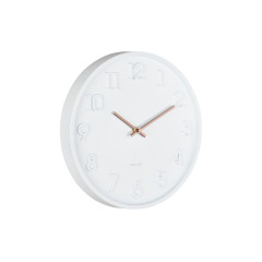 Nástenné hodiny Karlsson Calma KA6041WH (30 cm) - biele